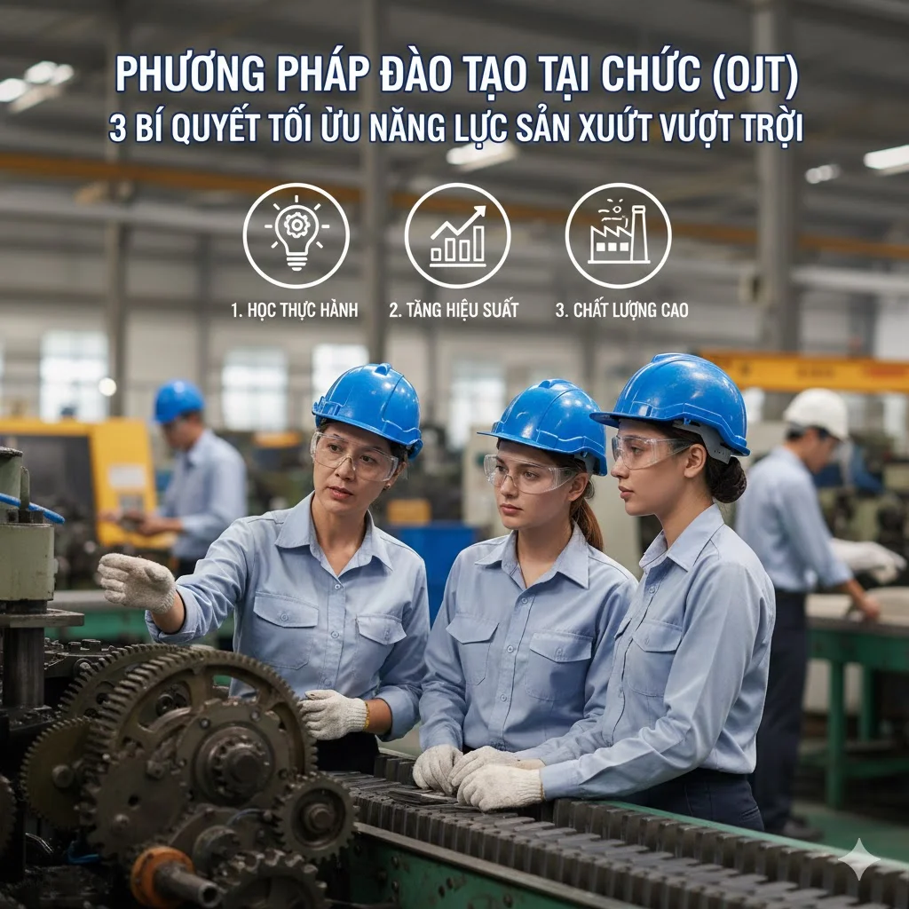 Phương Pháp Đào Tạo Tại Chức (OJT): 3 Bí Quyết Tối Ưu Năng Lực Sản Xuất Vượt Trội